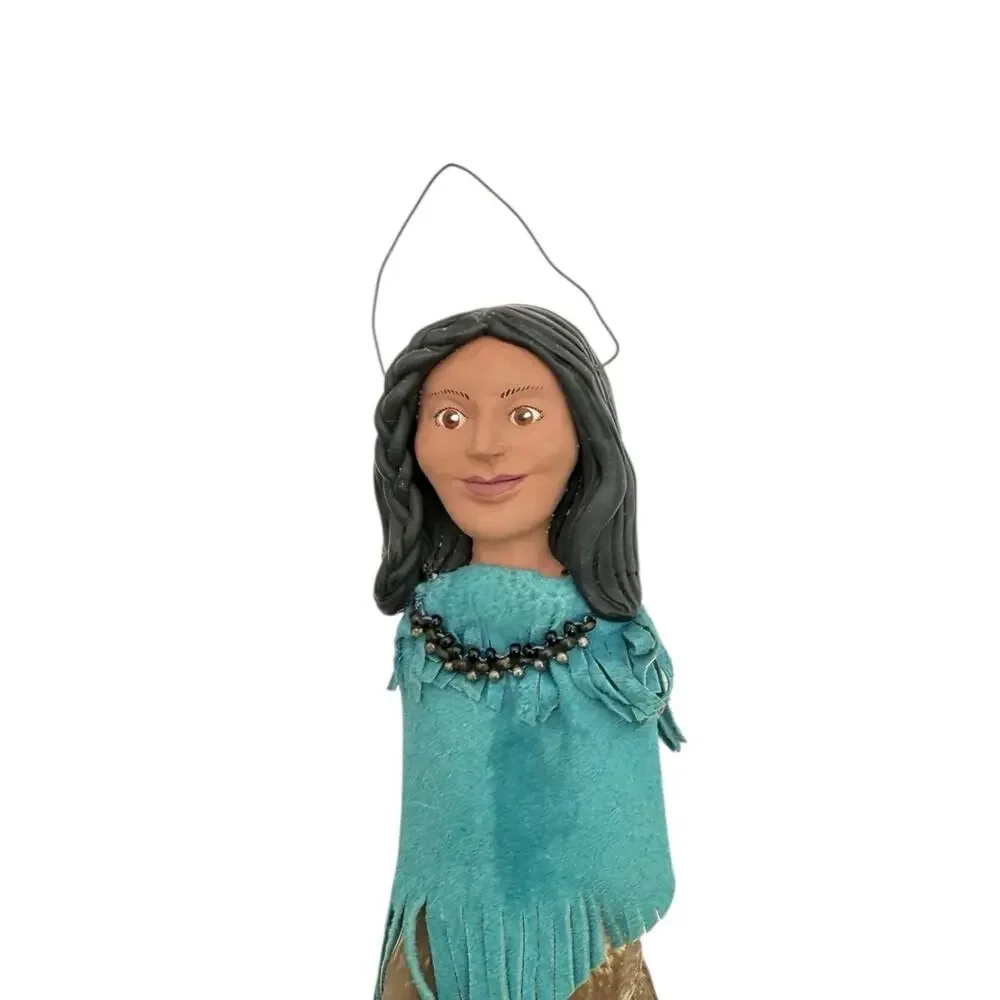 Southwestern Feather Wall Art Hanging Sculpture 15”- Girl 1 Feather‎ Signed
